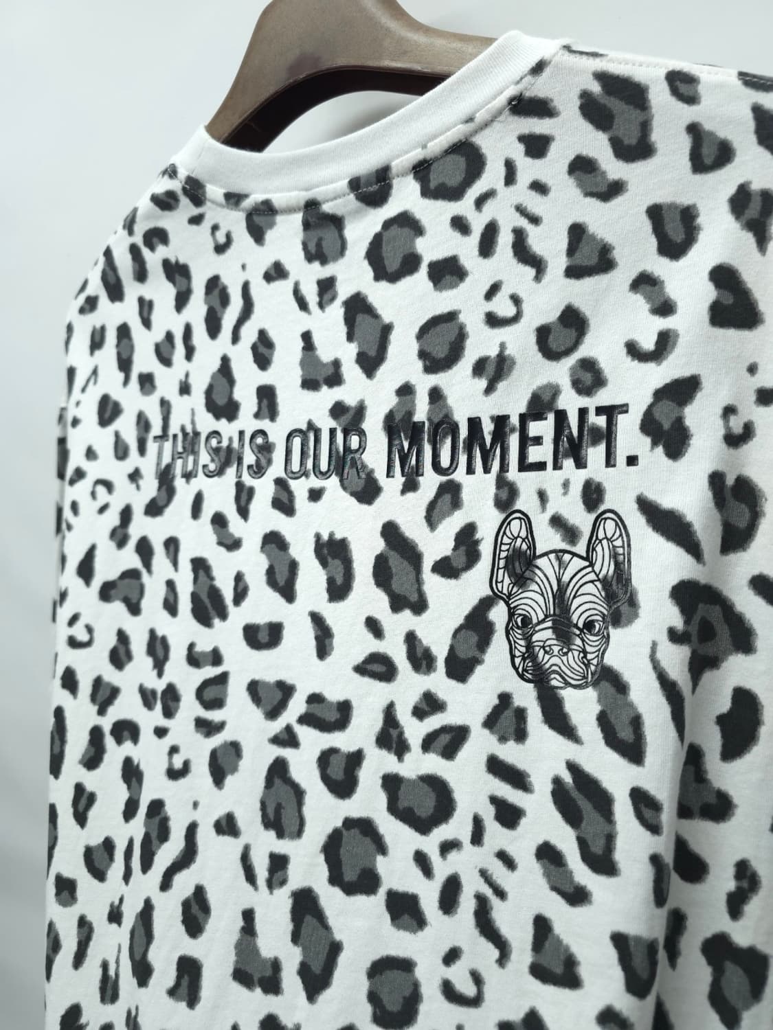 라이프워크 남여공용 레오파드 불독 오버핏 반팔 티셔츠(S) 상품이미지9