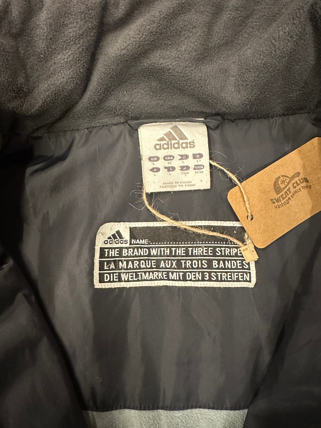 00s 아디다스 블랙 패딩자켓 XL 상품이미지5