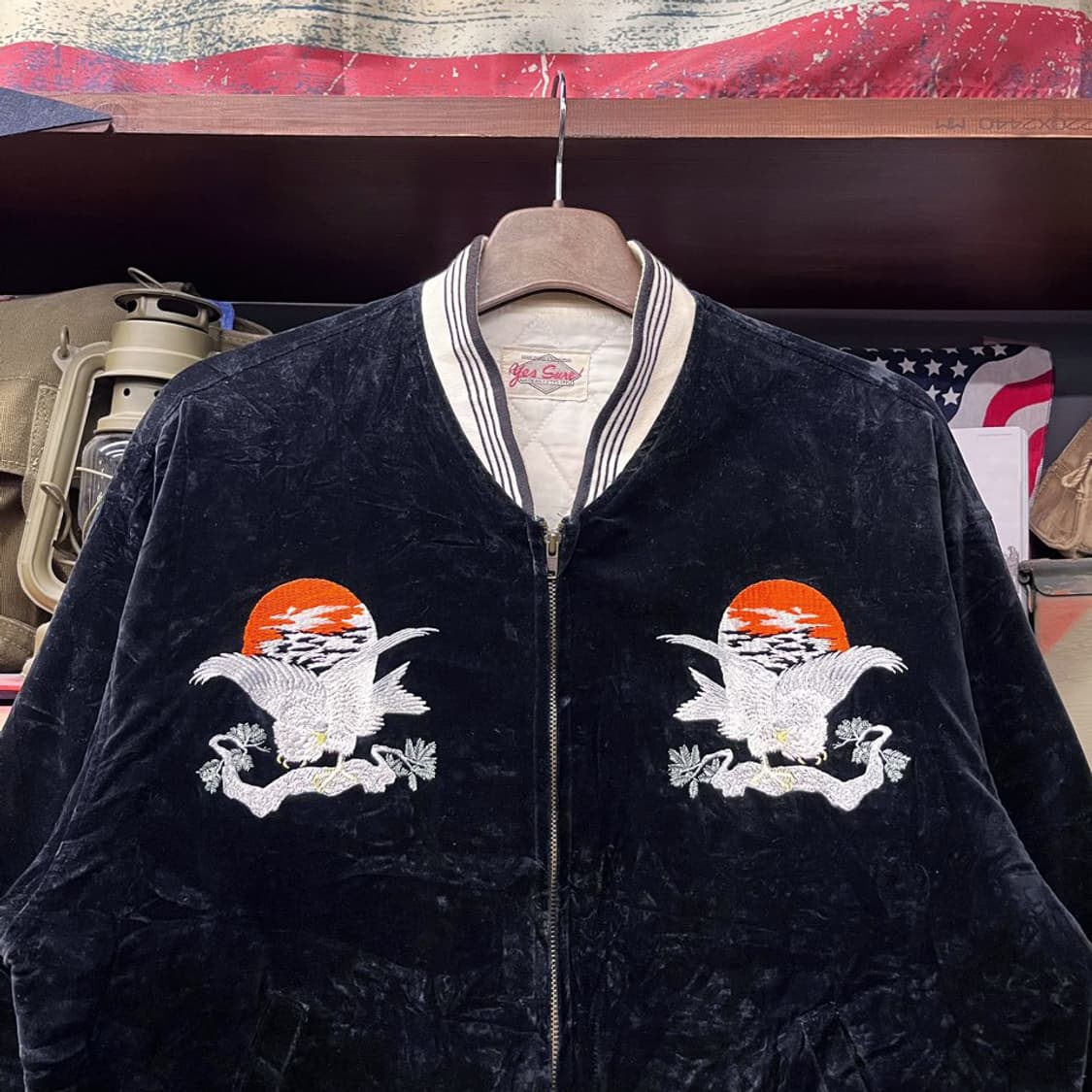 90s yessure 오리엔탈 벨루어 스카잔 수베니어 자켓 N430 상품이미지3