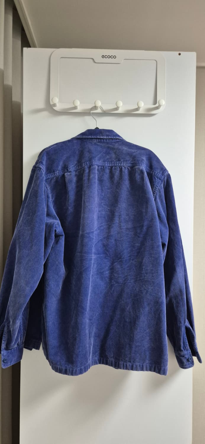 슈프림 워시드 코듀로이 블루 집업 셔츠 L 상품이미지4