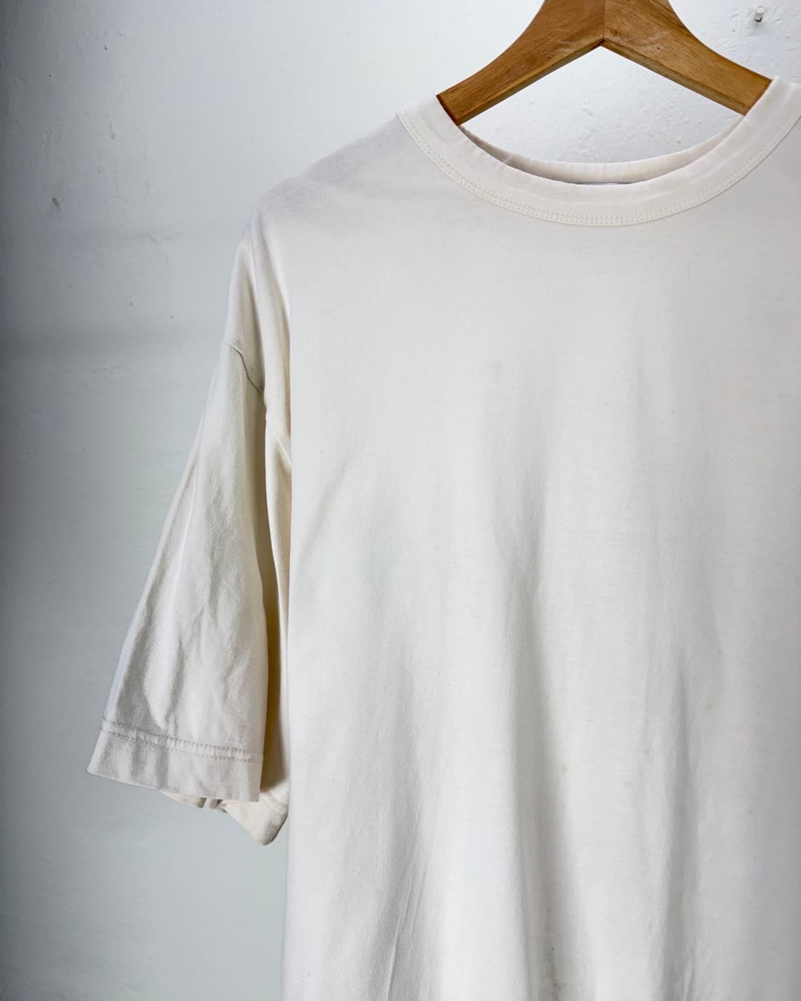 y-3 21ss 베이지 플로럴 그래픽 로우 하프 티셔츠 상품이미지3