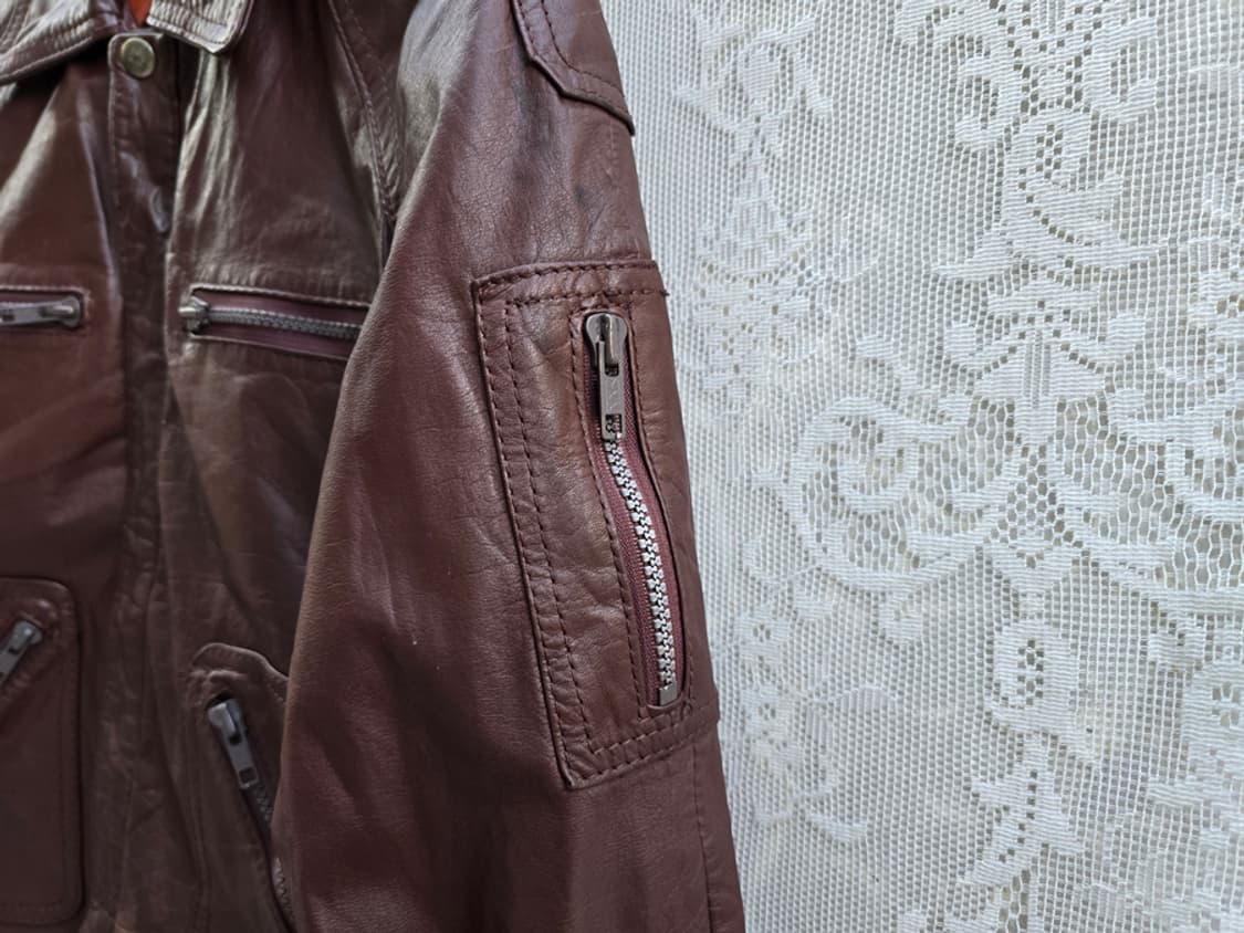 80-90s 한국산 빈티지 가죽 자켓 상품이미지3