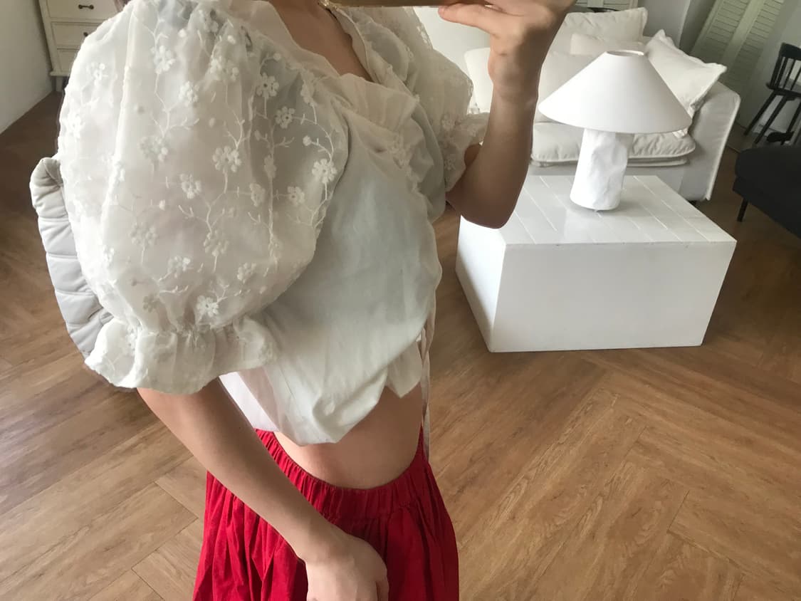 vintage shirring blouse 상품이미지7