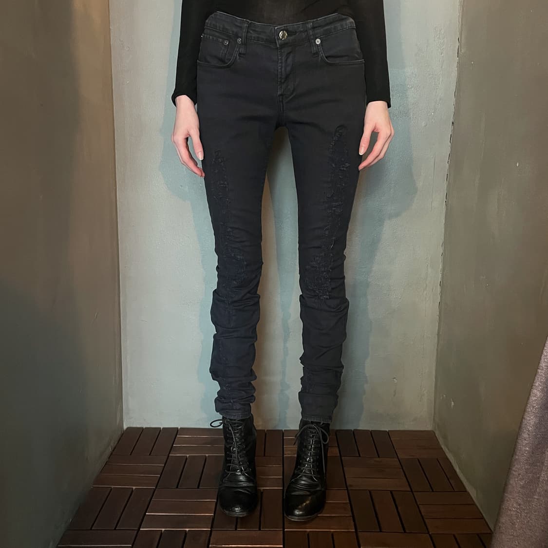 00s 헬무트랭 디스트레스드 진 상품이미지2