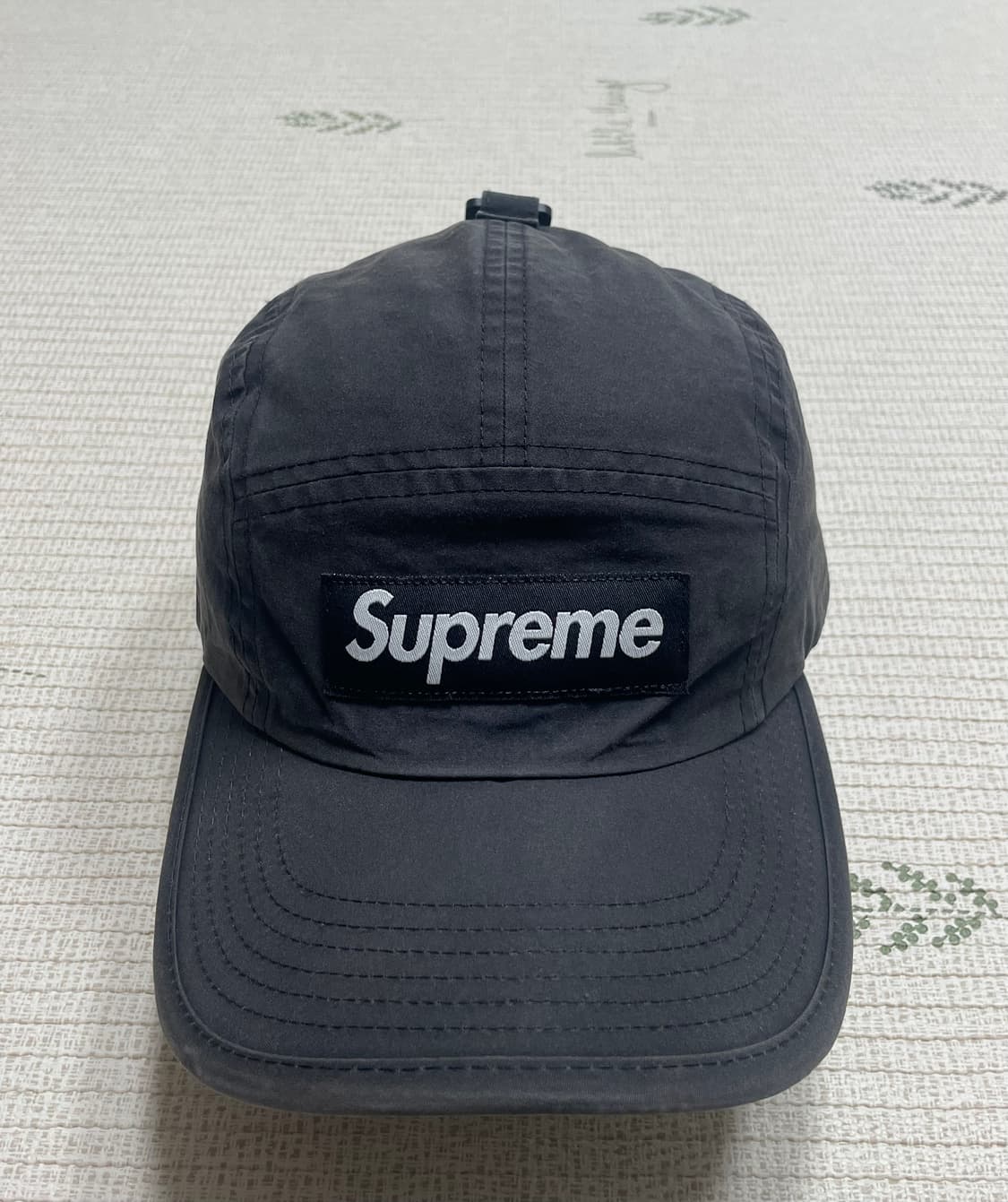 22fw 슈프림 벤틸 캠프캡 블랙 상품이미지1