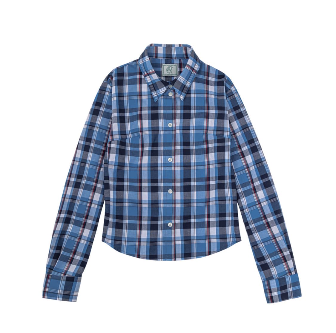 nocontent 노컨텐츠 클래식 체크 셔츠 블루 상품이미지3