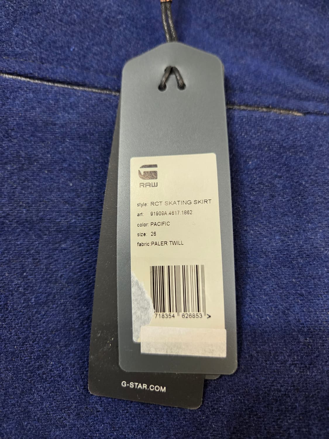 G-STAR네이비 플리츠 미니 스커트(26) 상품이미지6