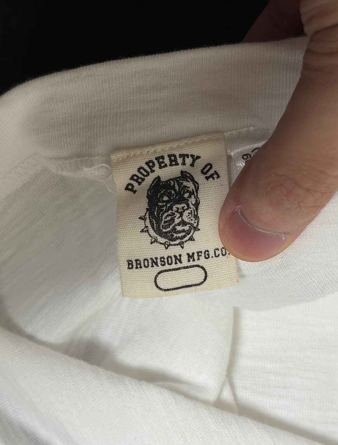 새상품) 브론슨 USA Cotton 루프휠 튜블라 포켓 티셔츠 화이트 X 상품이미지4