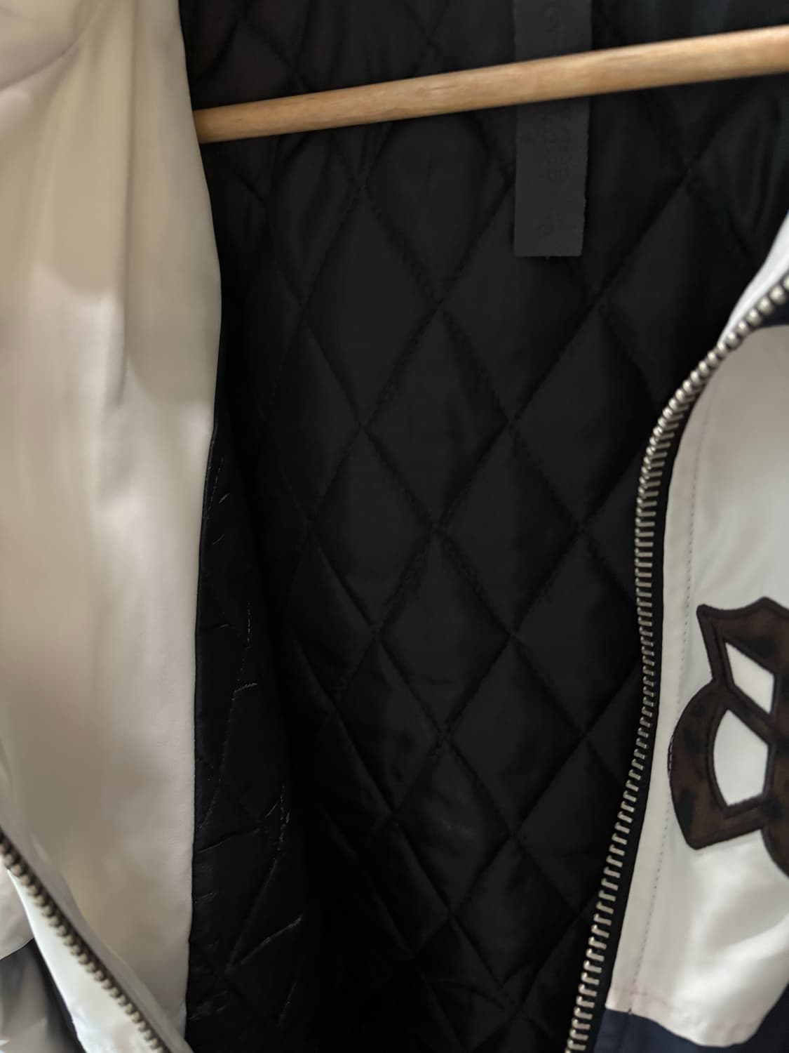 Leey BALANCE BOMBER JACKET IVORY 상품이미지5