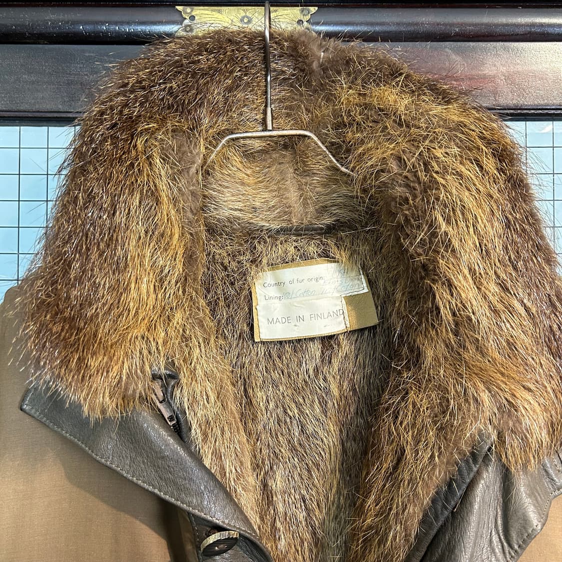 1970s 빈티지 핀란드 퍼 헌팅 자켓 상품이미지6