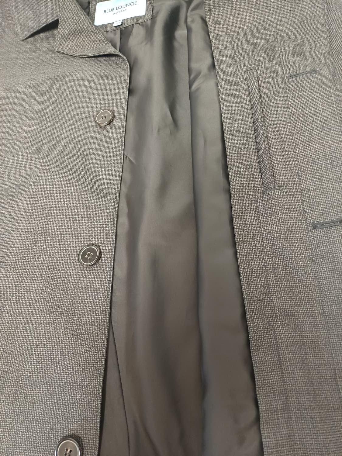 [105] LF 마에스트로 블루라운지  글렌체크 간절기 맥코트-초S급 상품이미지7