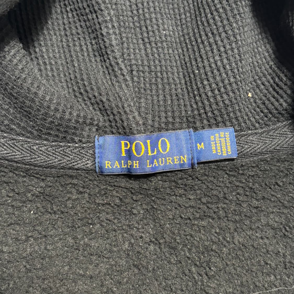 M 폴로랄프로렌 레드 포니 블랙 후드 집업 상품이미지4