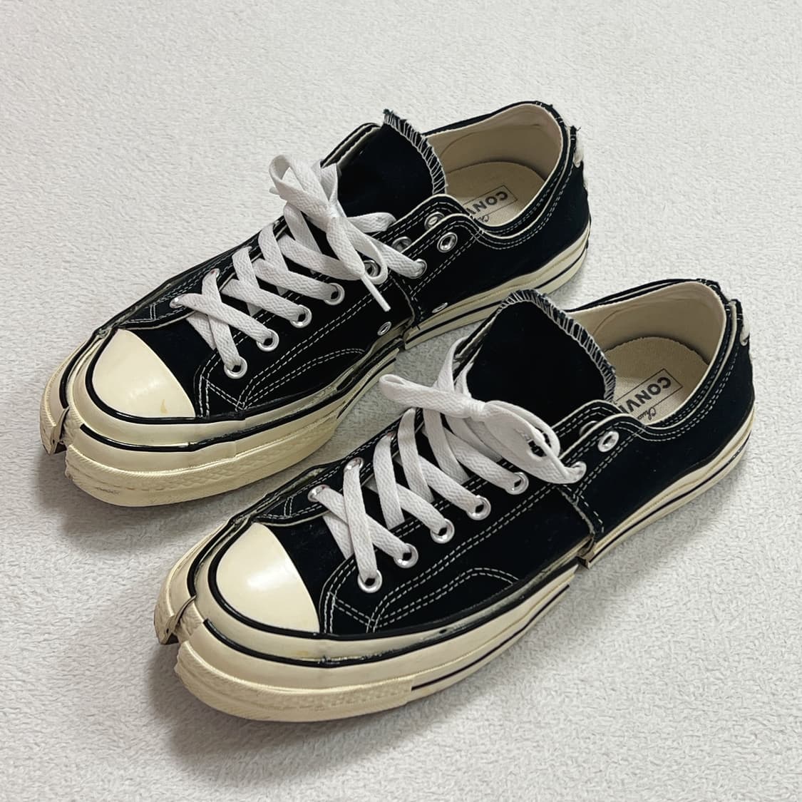 컨버스 척 70 로우 블랙 펑첸왕 커스텀 상품이미지3