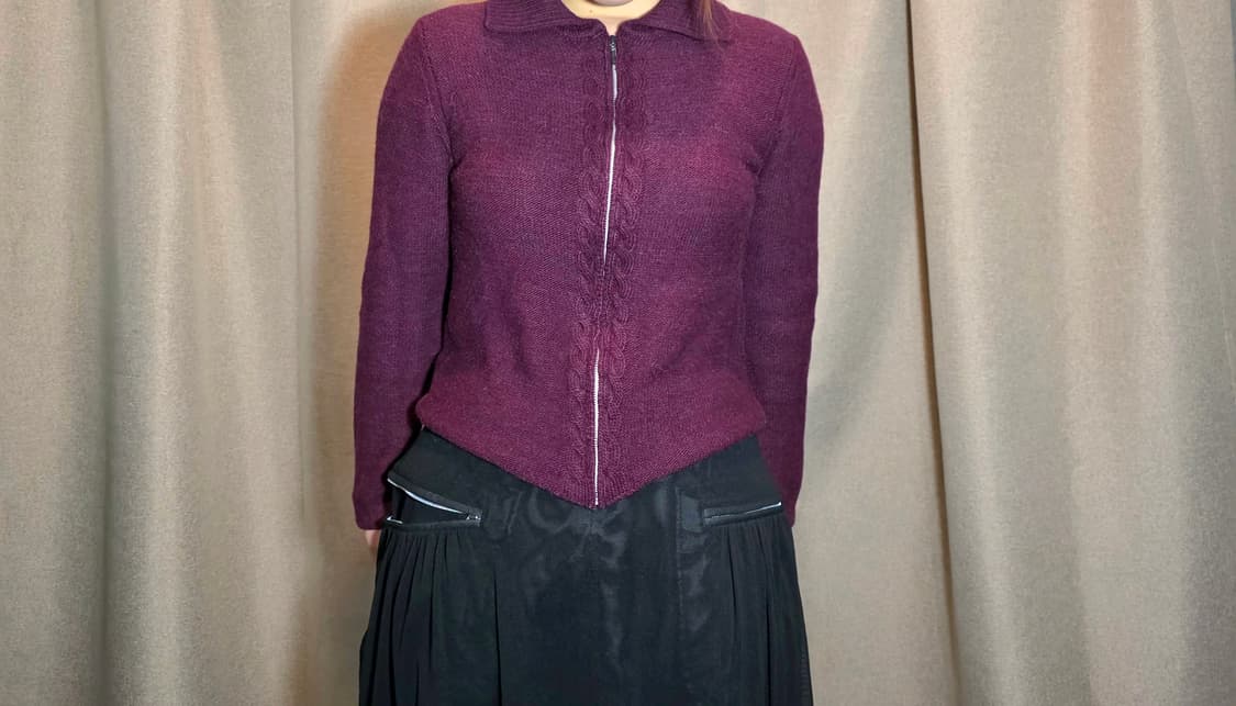  I.S sunao kuwagara zip-up knit cardigan 상품이미지6