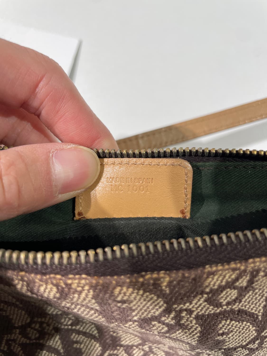 크리스찬 디올 오블리크 베이지 미니 새들백 상품이미지8