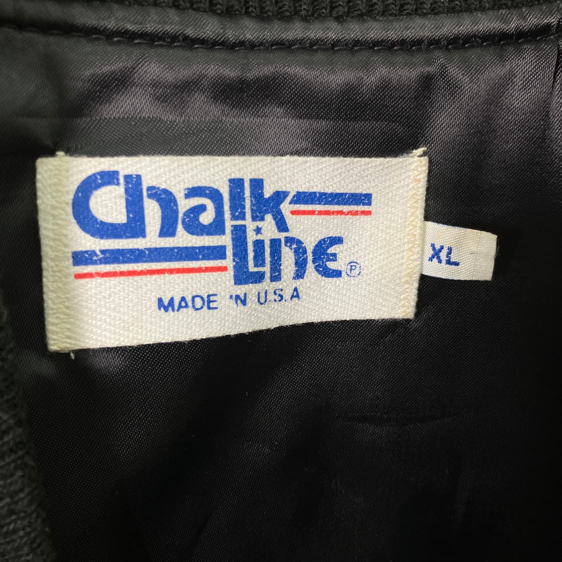 90's Chalk Line 시카고 화이트 삭스 울 레더 바시티 자켓 상품이미지3