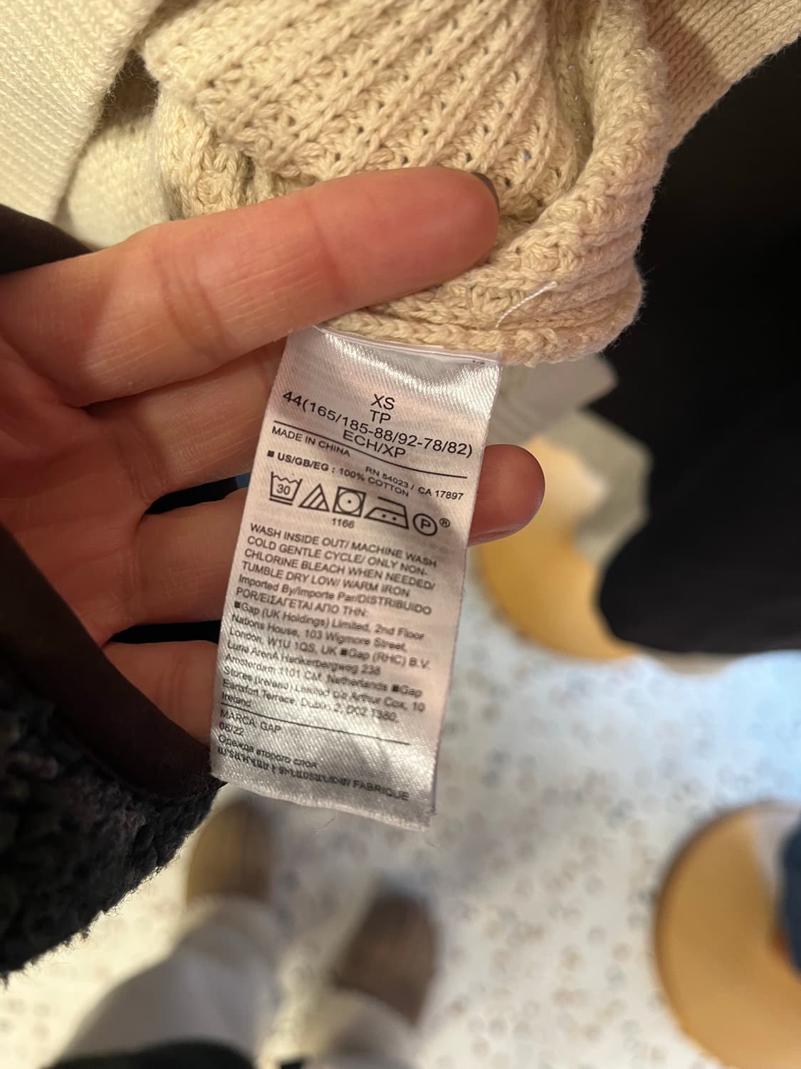 갭 아이보리 와플니트 상품이미지4