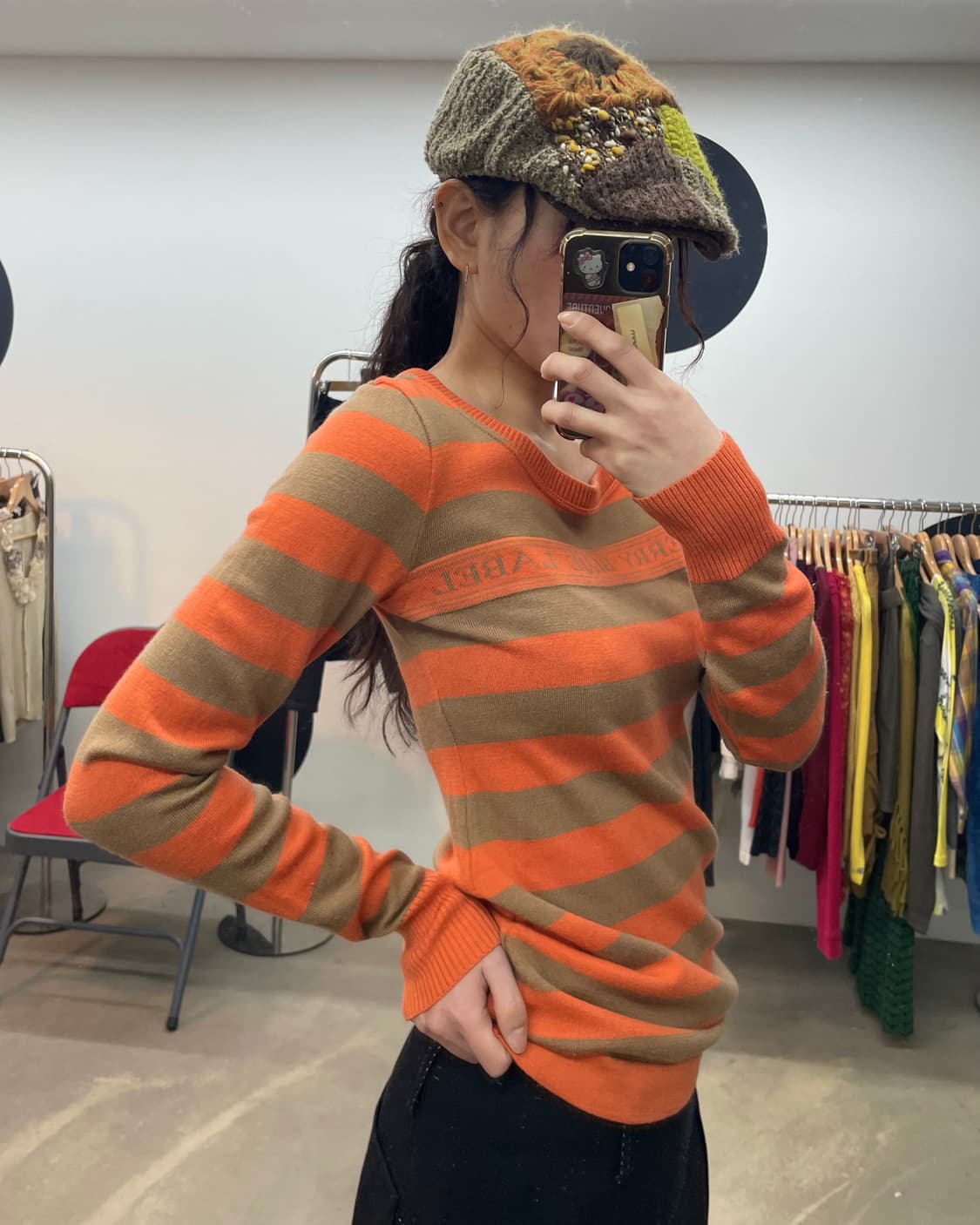 Burberry Bluelabel 배색 니트 상품이미지3