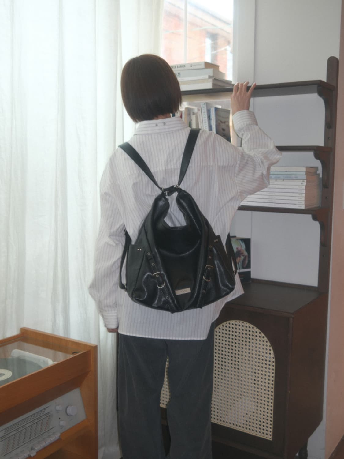 애즈온 DAY DUAL BAG / 데이 듀얼백 블랙 상품이미지9