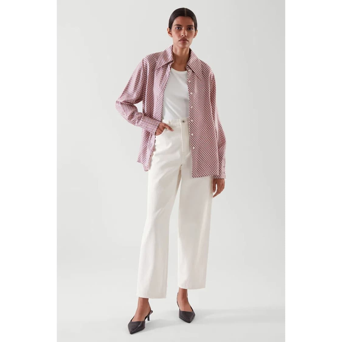 코스 COS 패턴 프린트 셔츠 블라우스 상품이미지2