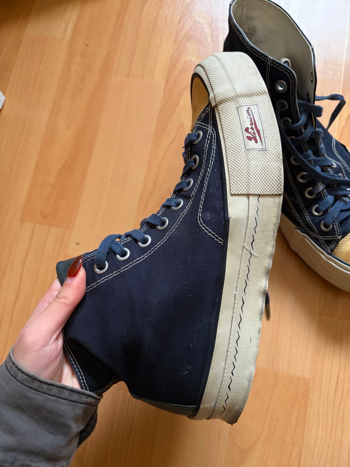 [9] 비즈빔 visvim 스캐그웨이 하이 네이비 상품이미지3