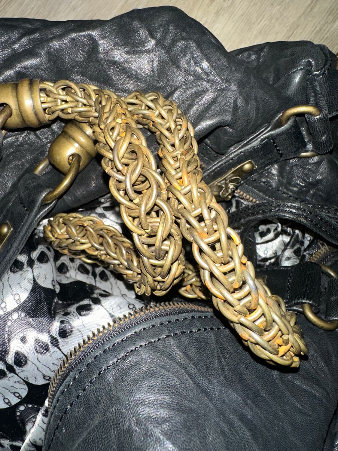 Thomas wylde leather skull shoulder bag 상품이미지3