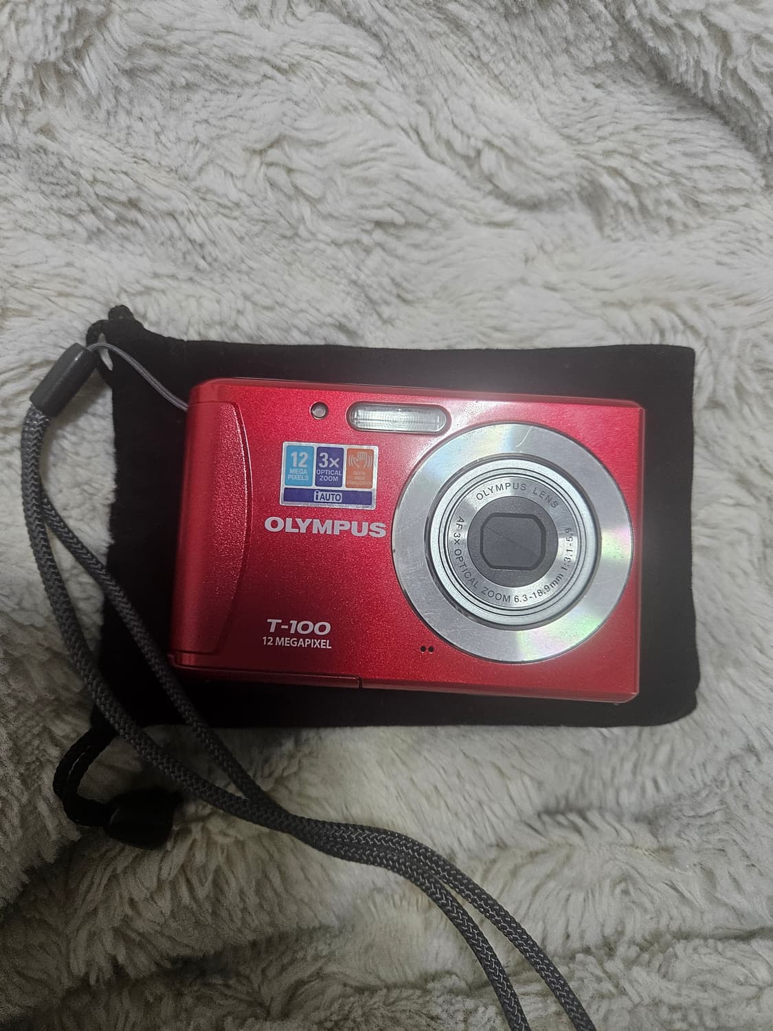 올림푸스 T-100 레드 디지털카메라 레트로 디카 상품이미지1