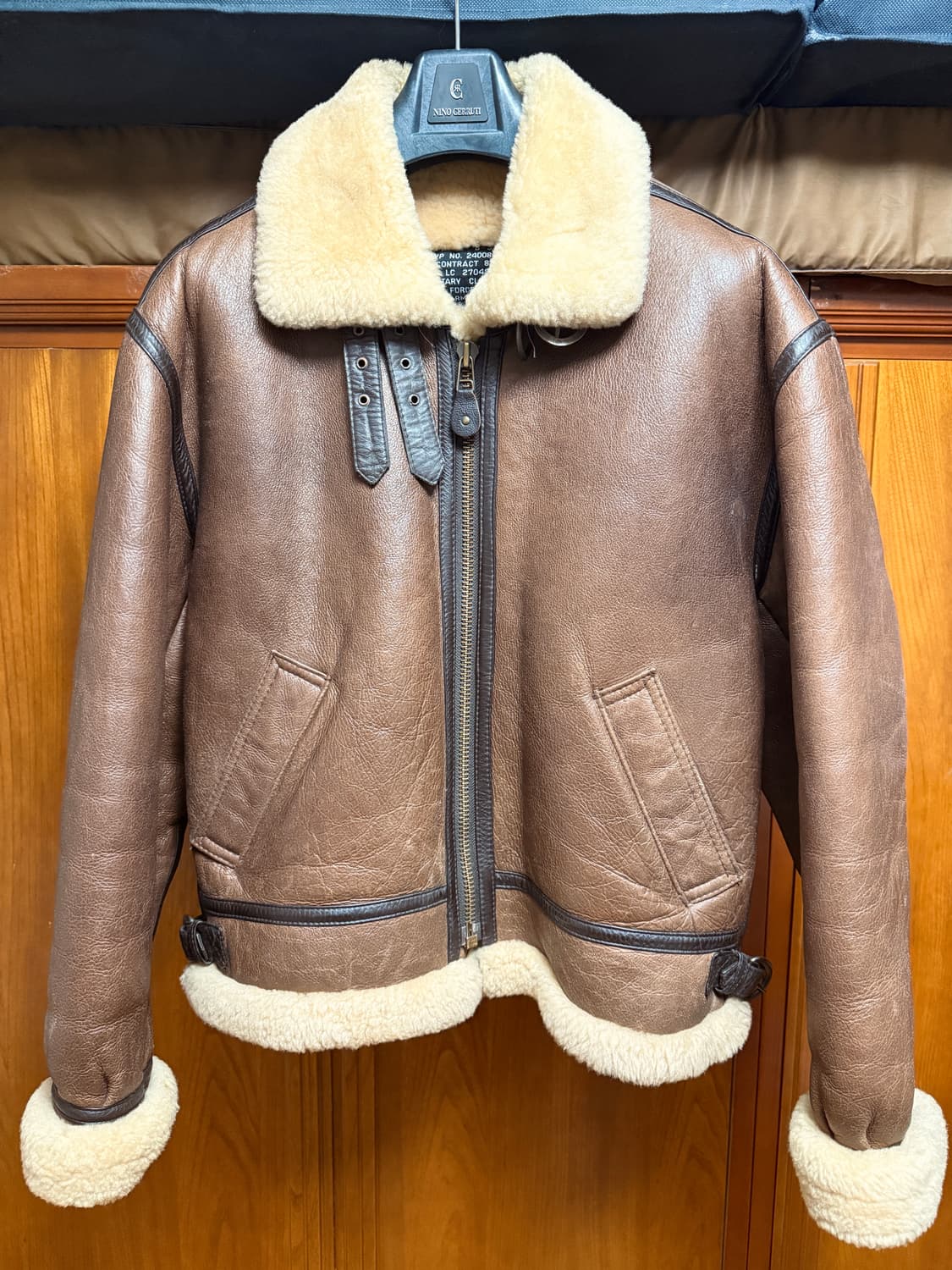 B-3 양가죽 양털 무스탕 자켓 상품이미지1