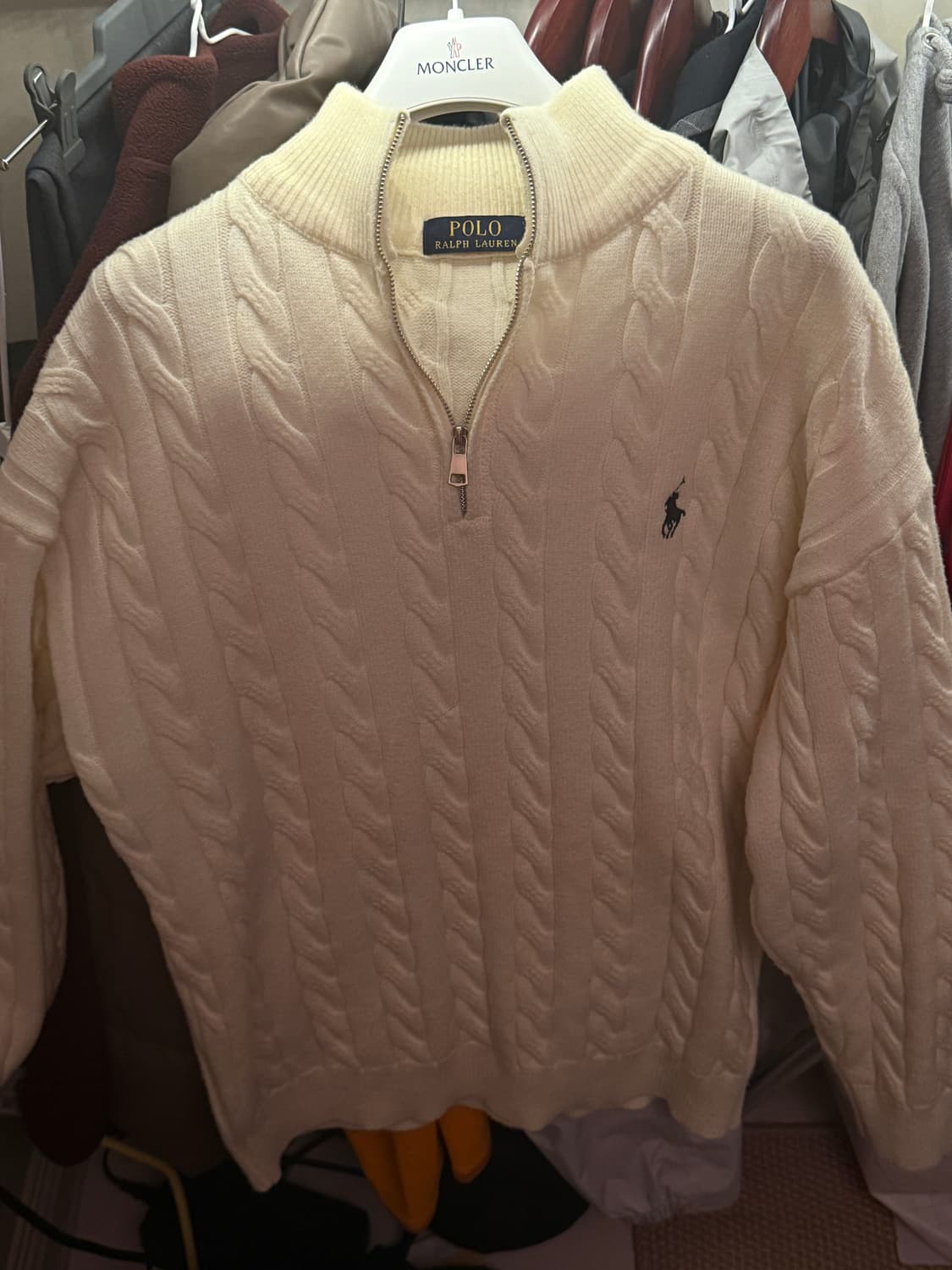 폴로 반집업 니트 판매합니다 상품이미지2