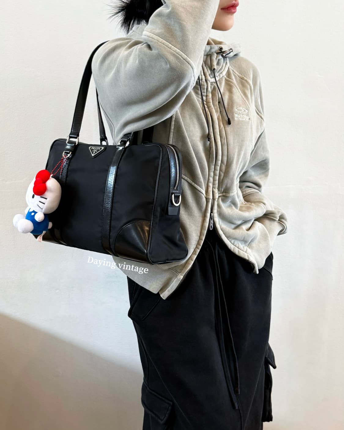 프라다 나일론 숄더백 상품이미지10