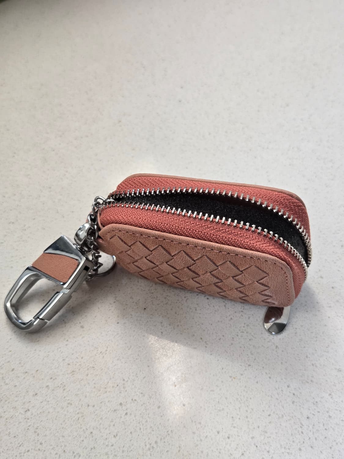 소가죽 키 케이스 핑크 새상품 상품이미지5