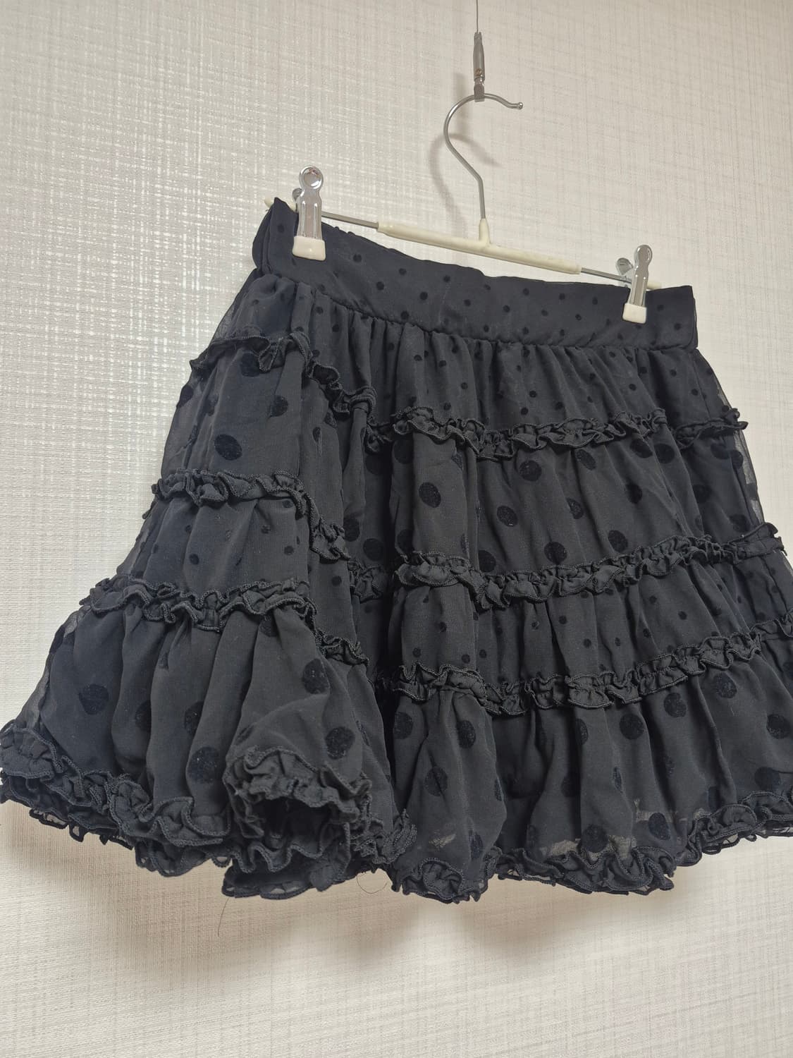 트라랄라 히메갸루 러블리 블랙도트 미니스커트 상품이미지4