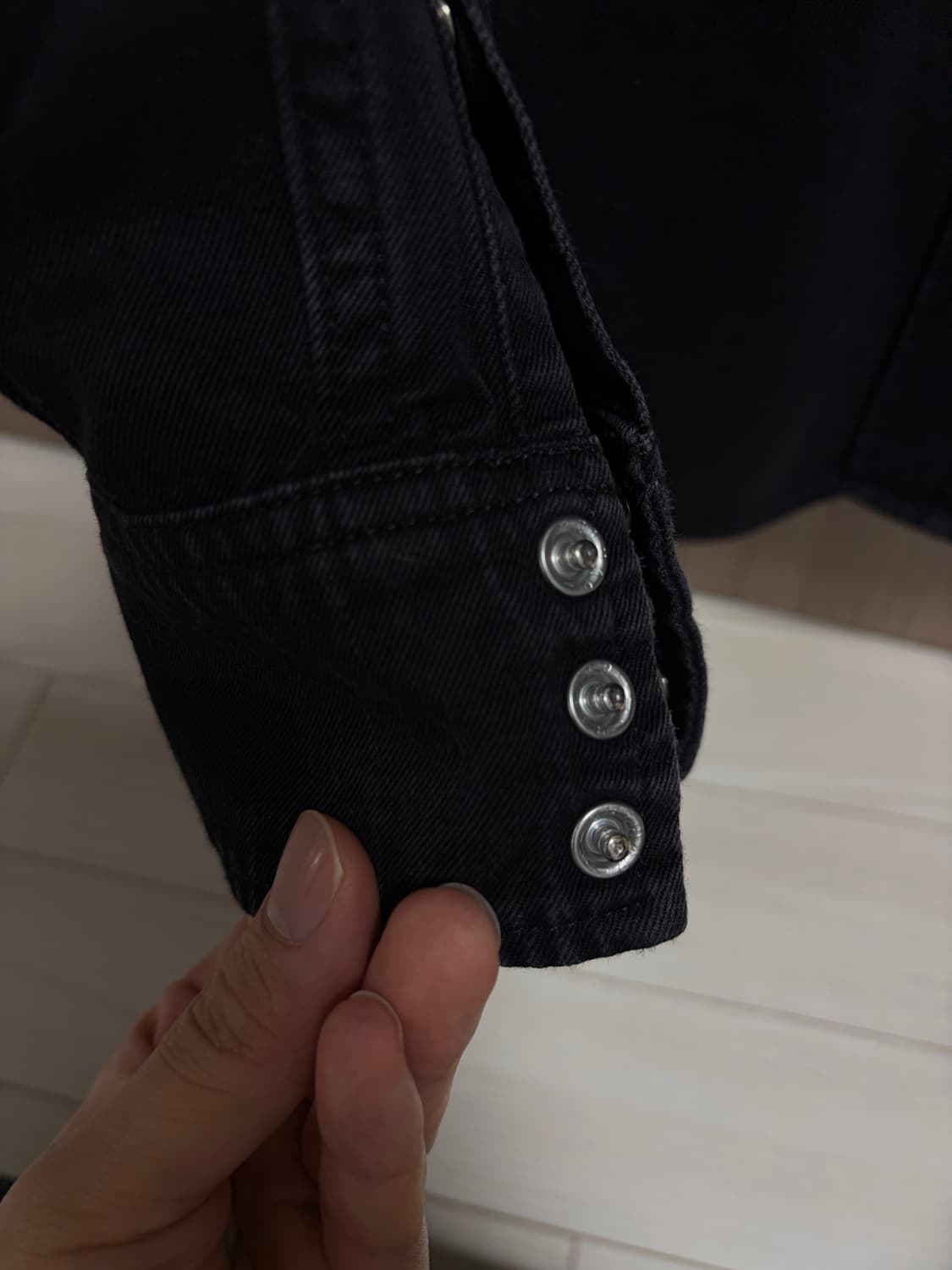 생로랑 웨스턴 백로고 워싱셔츠 상품이미지3