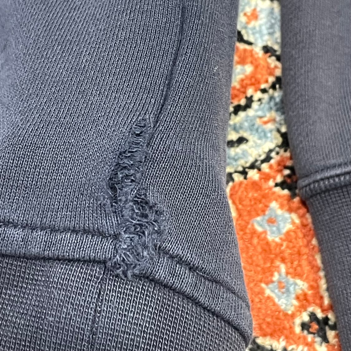 나이키 에어포스원 프린팅 네이비 후드티셔츠 남성XL 상품이미지4