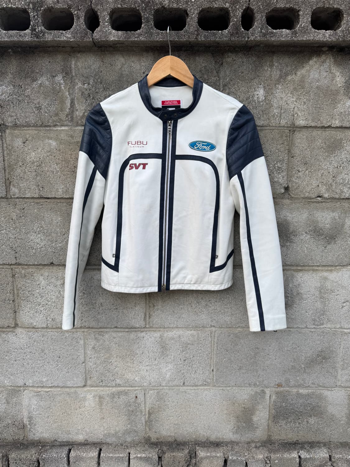 빈티지 FUBU X Ford 후부 플래티넘 램스킨 레이싱 자켓 S여성용 상품이미지1