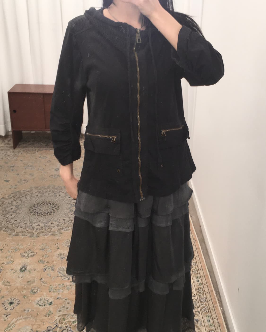 블랙 집업 자켓 상품이미지3