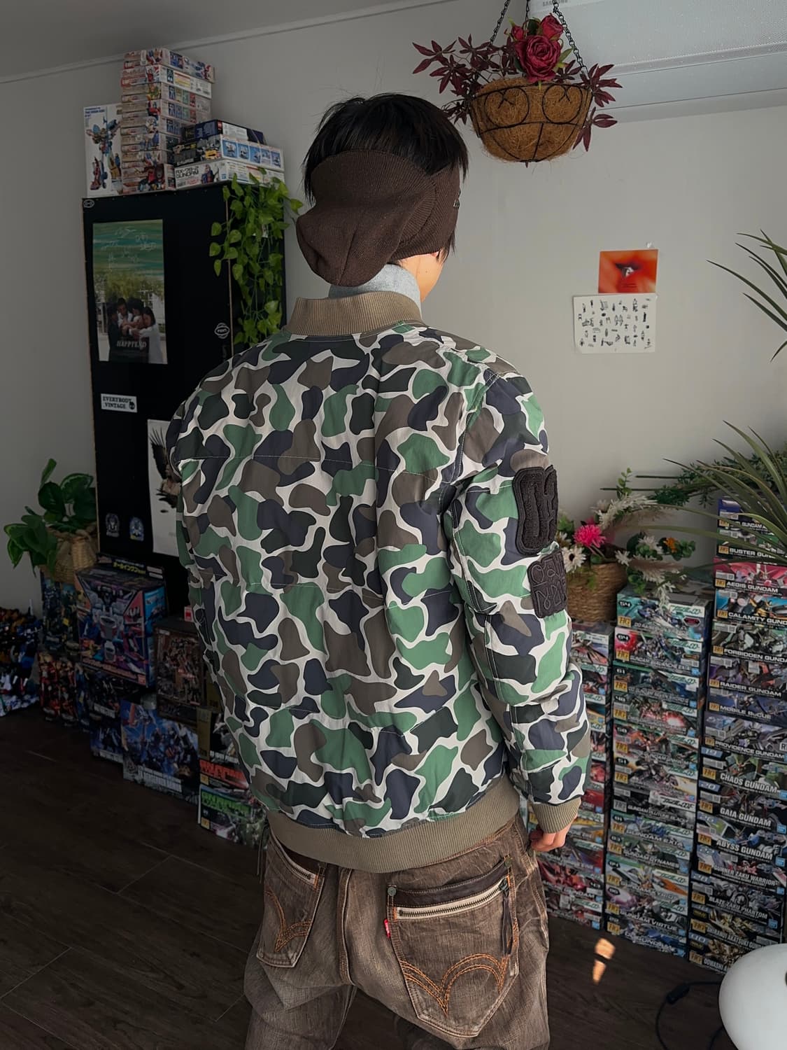 Adidas 올오버 카모플라쥬 봄버 상품이미지6