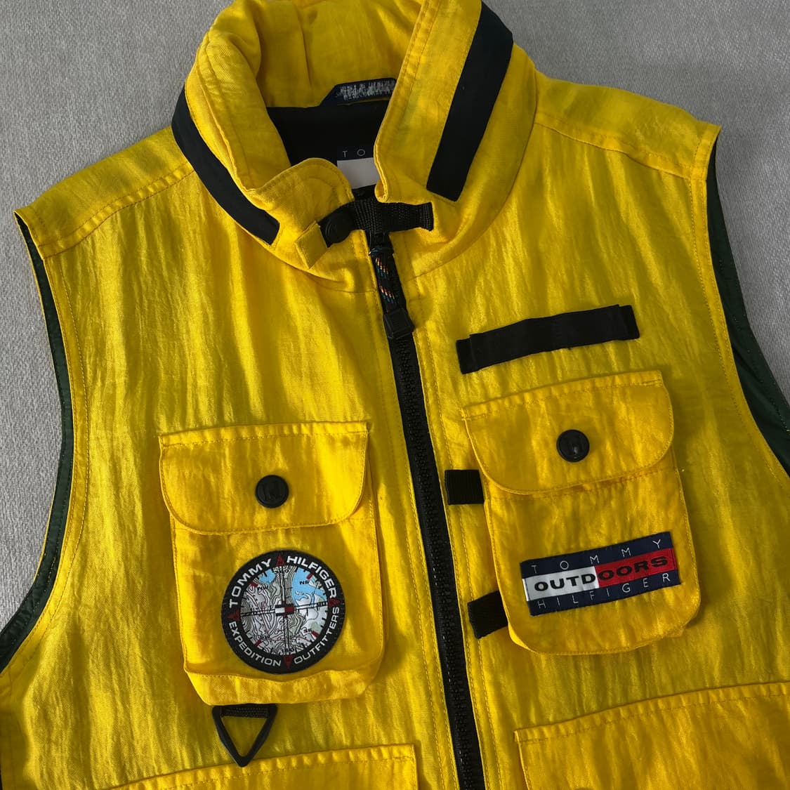 100 90s 타미힐피거 아웃도어 택티컬 조끼 상품이미지3
