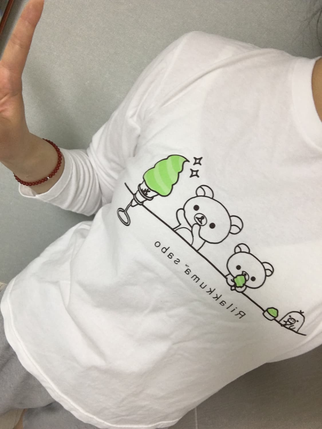 일본 공식 리락쿠마 티셔츠 L 상품이미지5