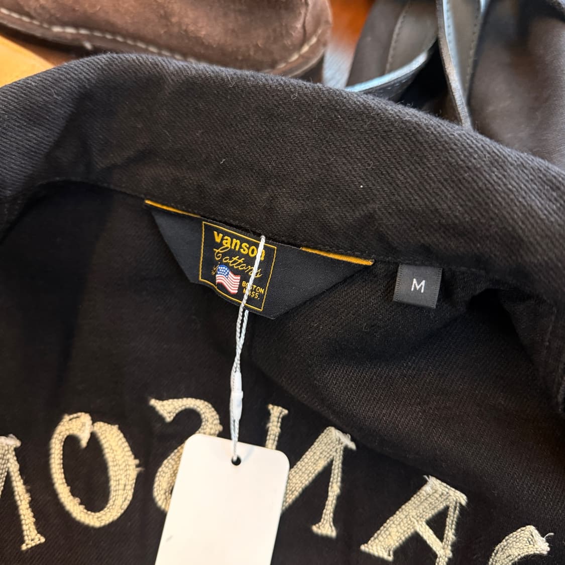 밴슨 레더 데님 트러커 워크 자켓 M 상품이미지8