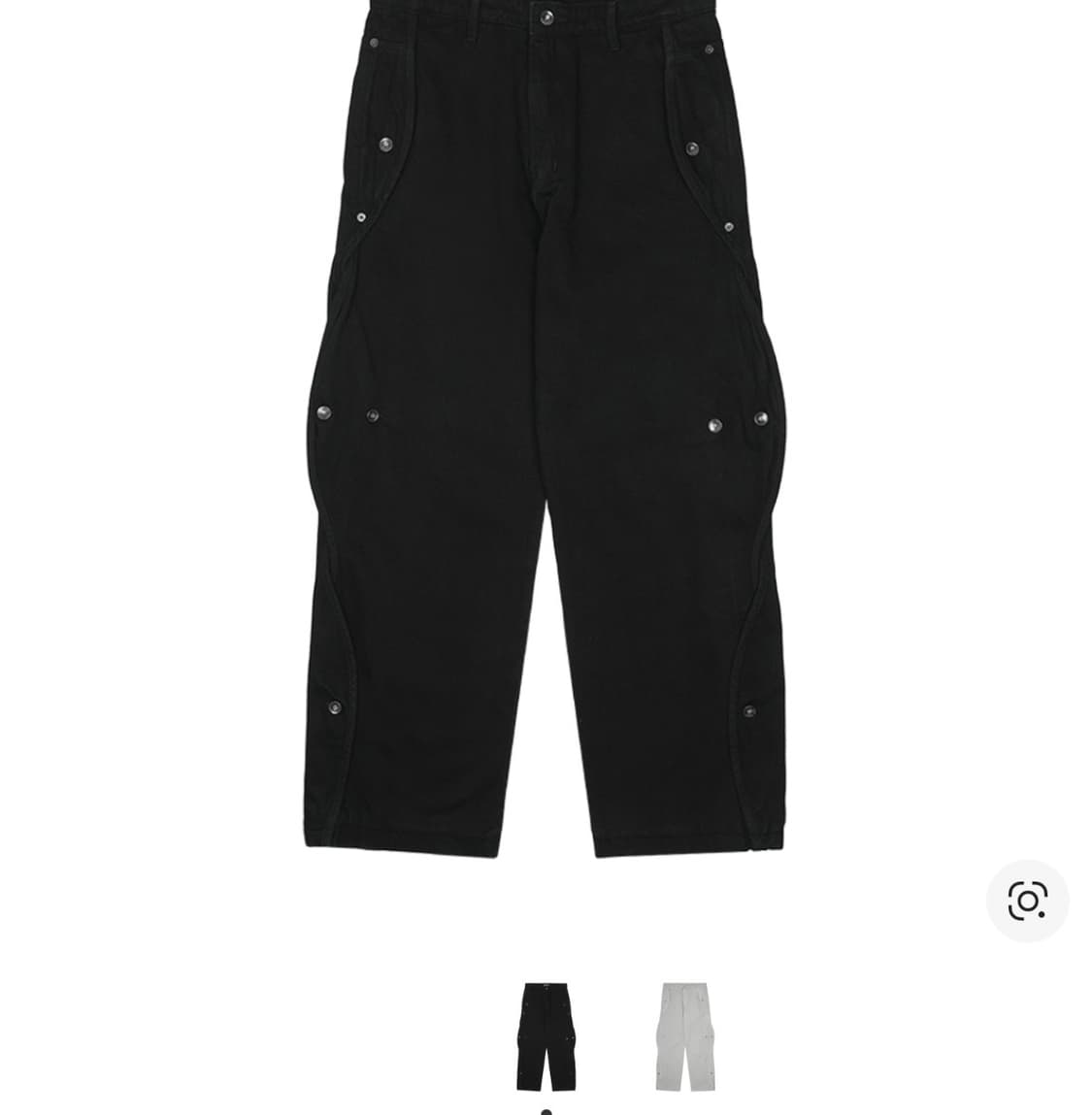 산산기어 코튼 웨이브 팬츠 블랙 1사이즈 상품이미지2