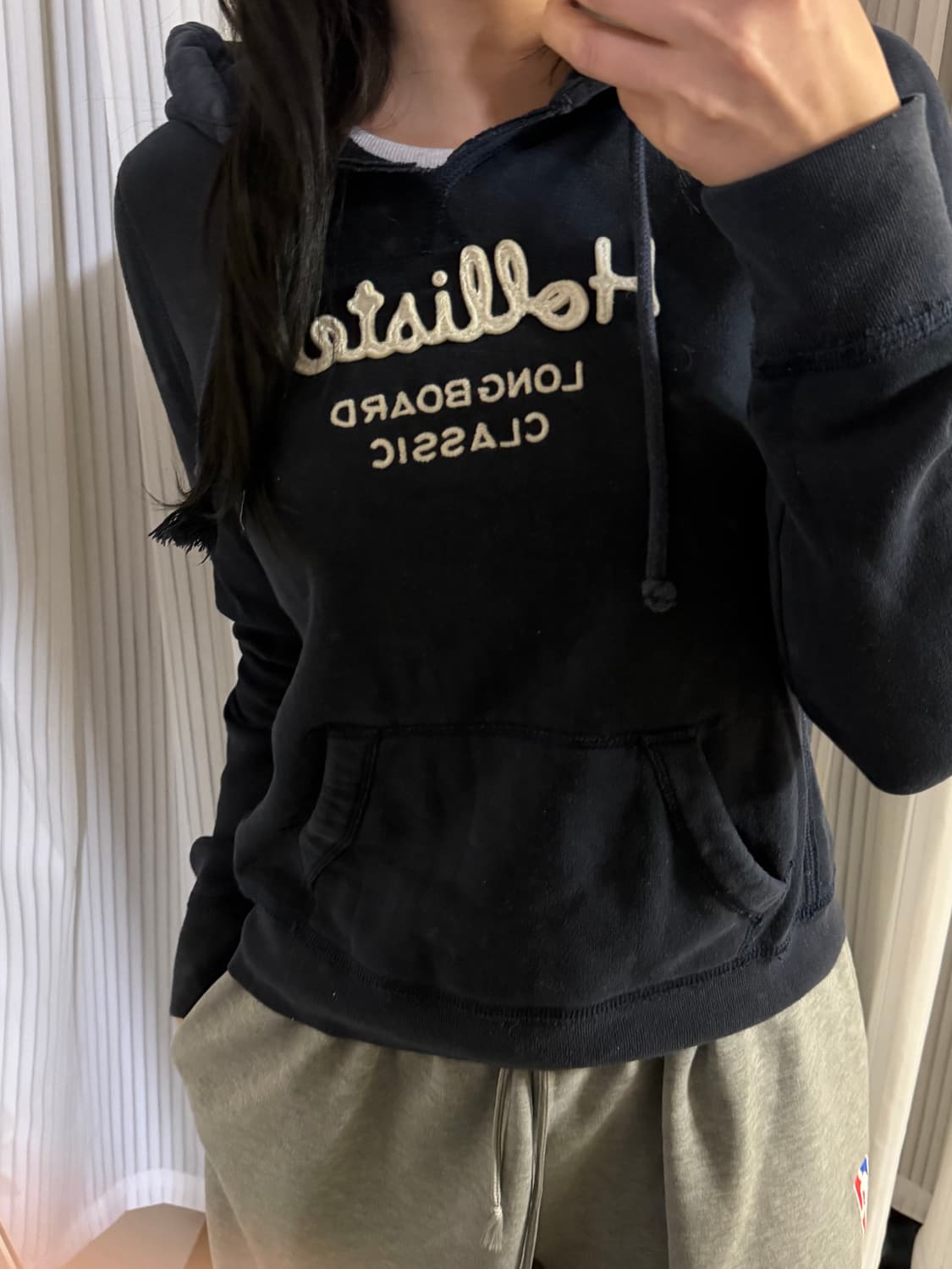 홀리스터 네이비 후드티 L 상품이미지1