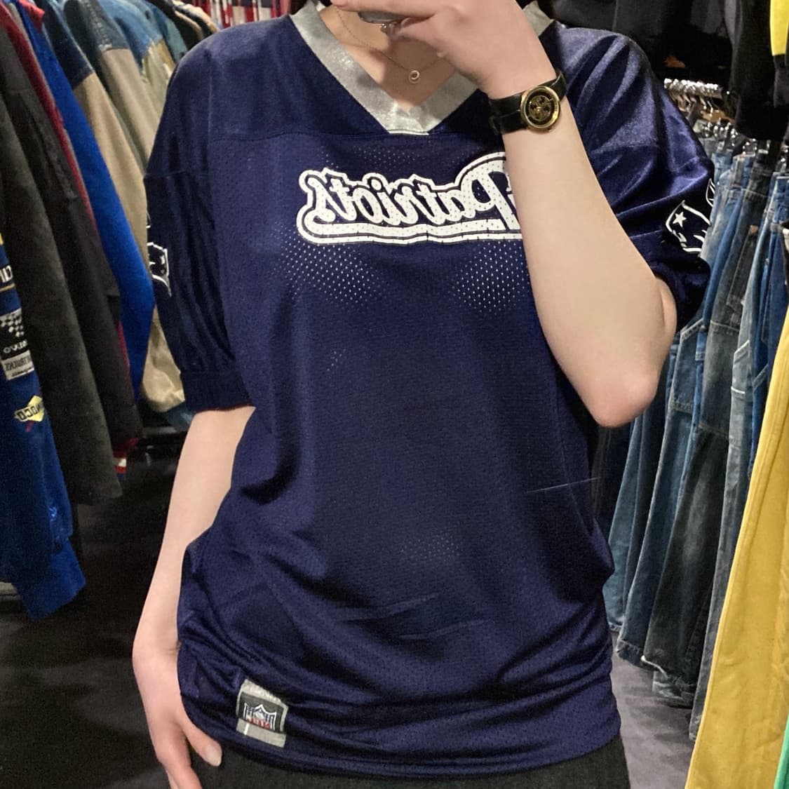 [IM] NFL 뉴잉글랜드 패트리어츠 네이비 반팔 져지 상품이미지2