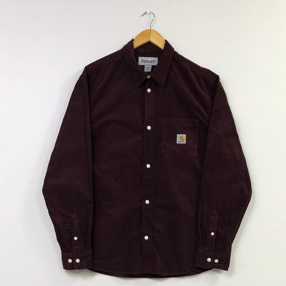 L 칼하트 버건디 코듀로이 셔츠  상품이미지2
