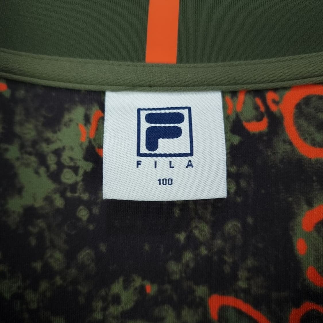 [휠라] 빈티지 패턴 져지 트랙탑 집업 자켓 M18686 상품이미지6