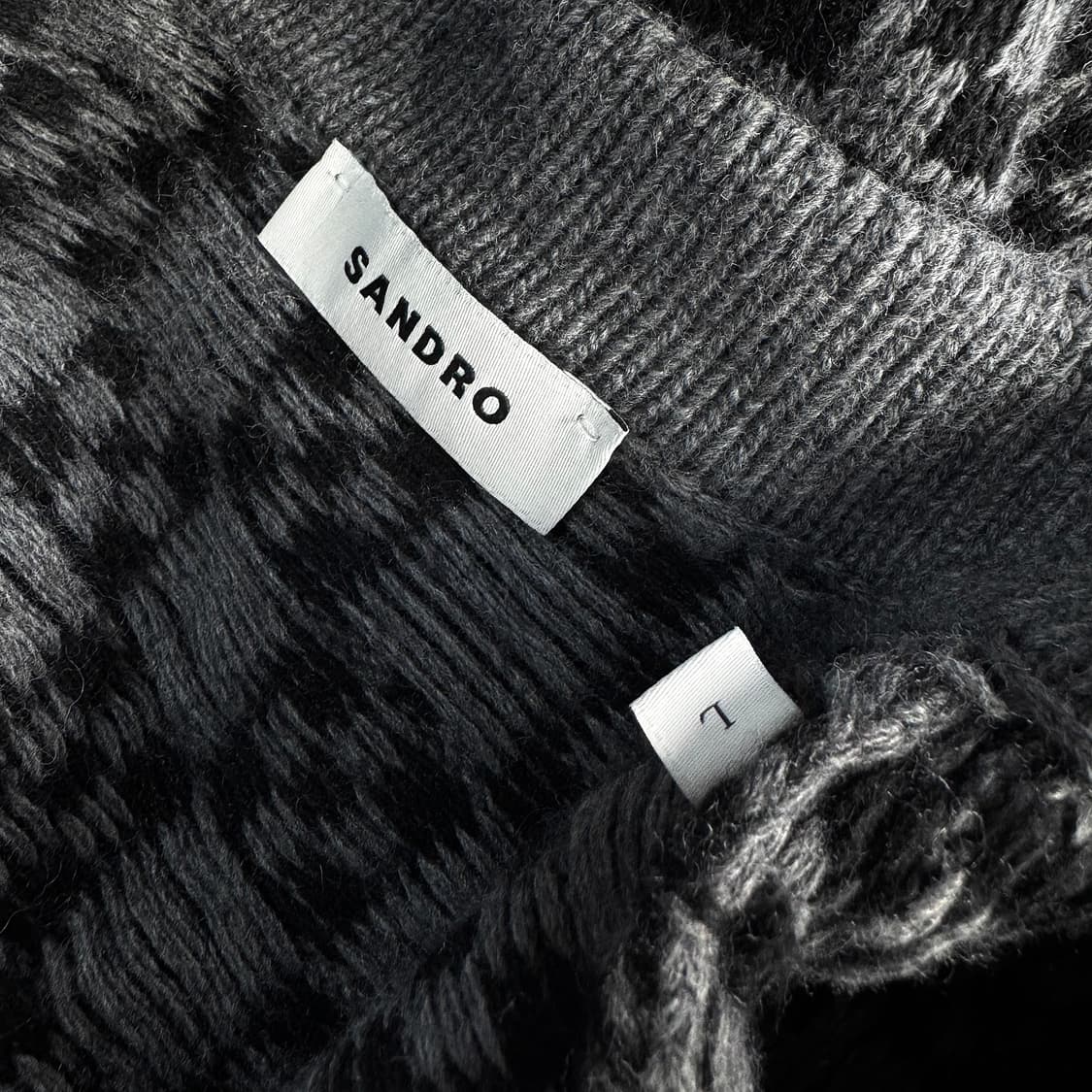 산드로옴므 22 크로스 자카드 가디건 상품이미지3