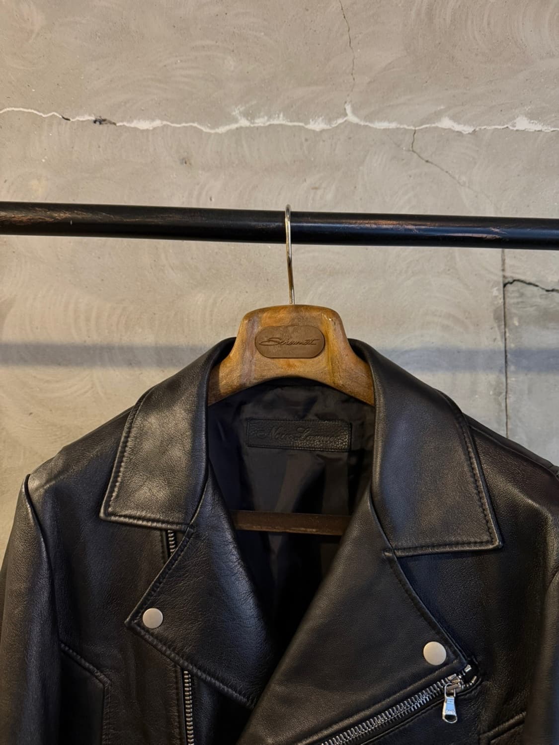 느와르 라르메스 램스킨 레더자켓 슬림100 상품이미지3