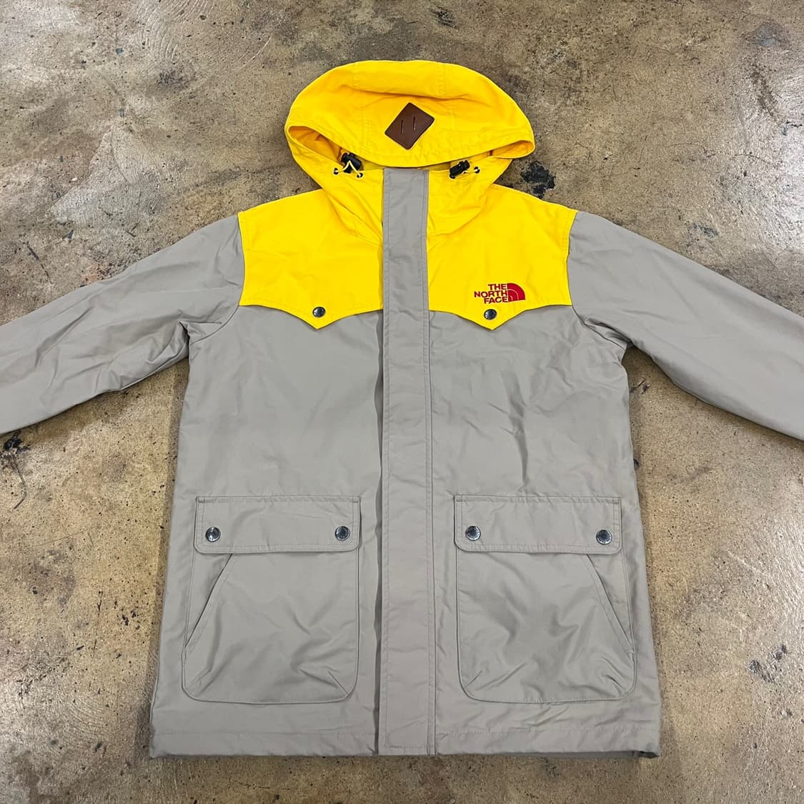 [정품/XS] 노스페이스 옐로우 베이지 바람막이 자켓 b17 상품이미지3