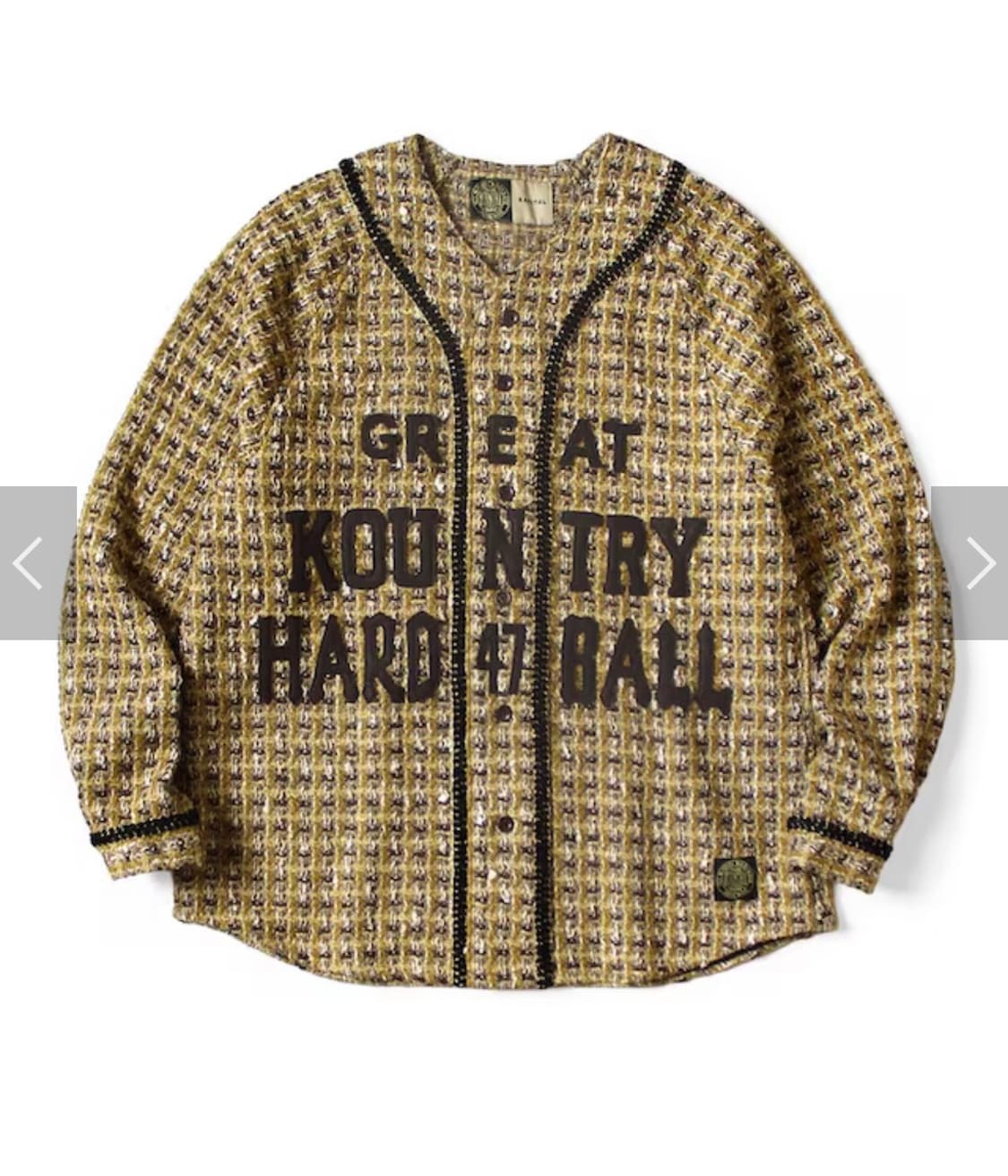 캐피탈 베이스볼 트위드 자켓 상품이미지1