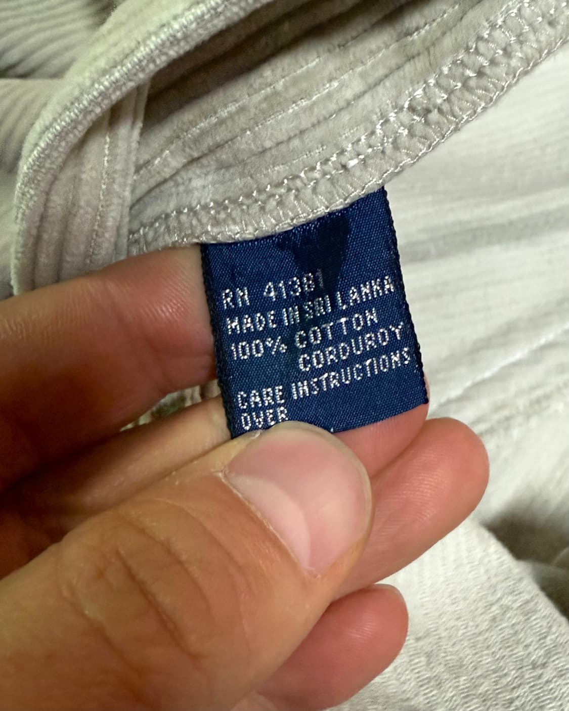 R.R.L 슬림핏 오피서 코듀로이 트라우저 30/30 상품이미지7